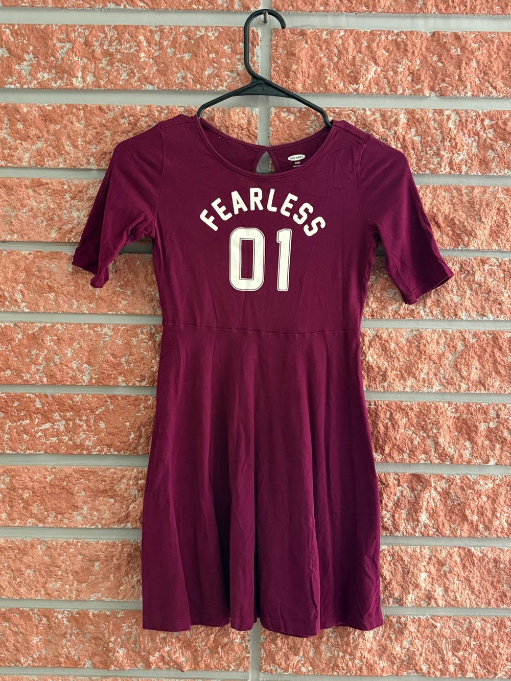 Old Navy Burgundy 'Fearless 01' Fit & Flare Dress